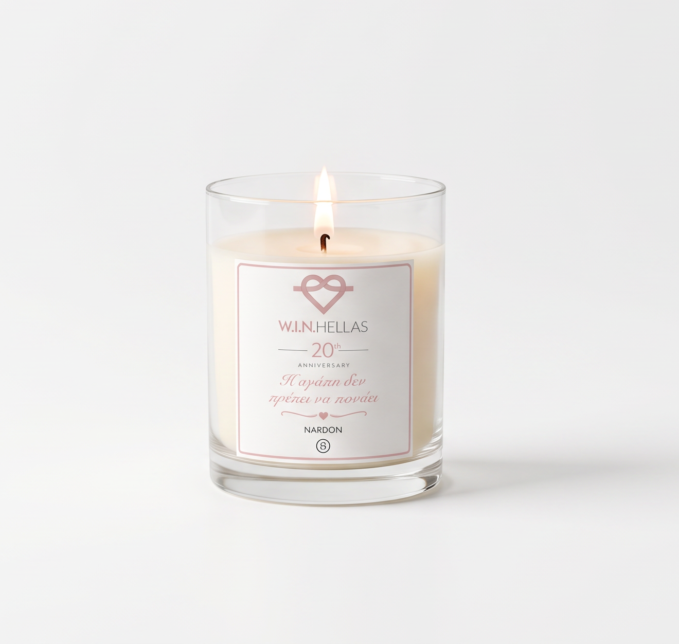 20 years W.I.N. HELLAS Candle